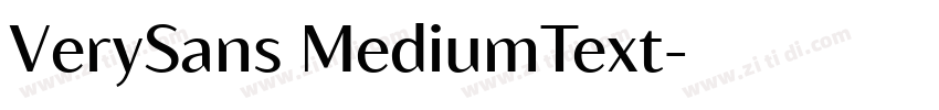 VerySans MediumText字体转换